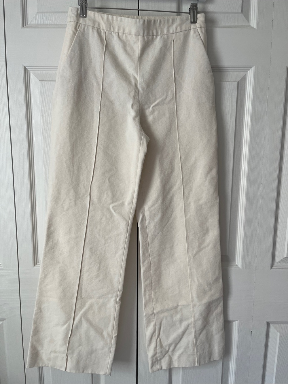ZARA high waist straight full length pants